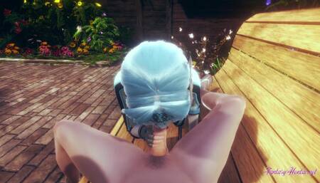 Genshin Impact Hentai - POV Eula handjob, blowjob and cowgirl