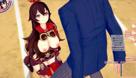 [Hentai Game Koikatsu! ]Have sex with Big tits Genshin Impact Amber.3DCG Erotic Anime Video.