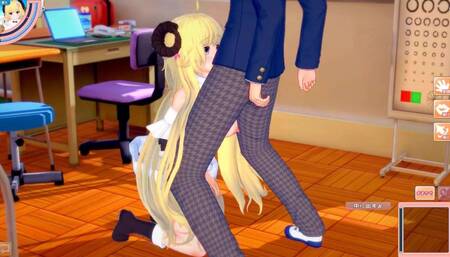 [Hentai Game Koikatsu! ]Have sex with Big tits Vtuber Tsunomaki Watame.3DCG Erotic Anime Video.