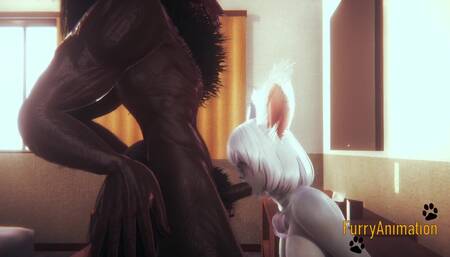 Furry Hentai - Sexy and cute Bunny having sex with a beast