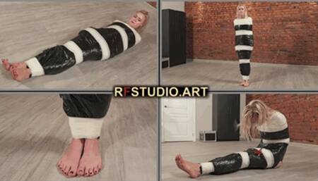 Astrid Barefoot Mummification + Release from Wrap (FULL HD MP4)