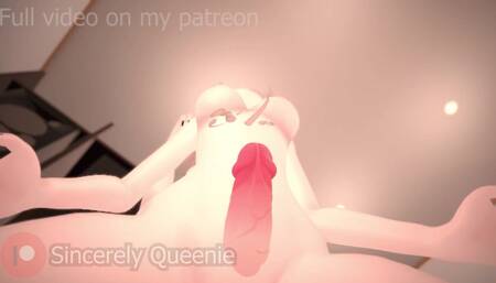 Submissive Neko Girl rubs your dick between her thighs and pussy MAKING YOU CUM