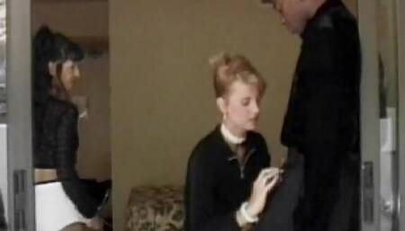 DP style fuck fest with two stunning French whores