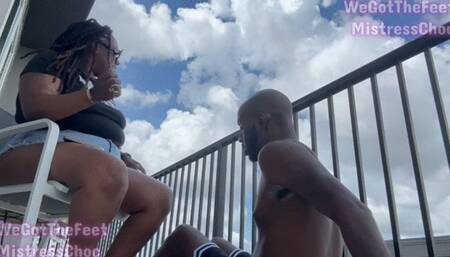 Public Face Spitting And Sole Licking