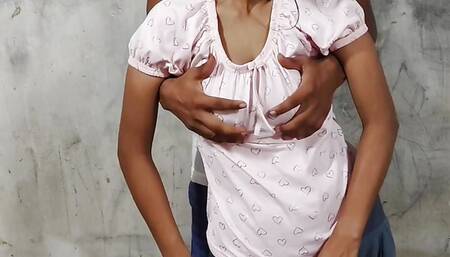 Desi GF blowjob and hard fucking by boyfriend doggy style.