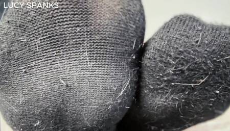 Stroke and Send Findom Sock Feet JOI Blonde Domme Lucy Spanks