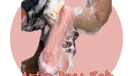 BRATTY TICKLES - After Yoga Sole Encounter with SOAPDADDY Part 3 Soles, Soapy Sole Brushing, Soapy Tickling