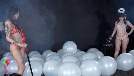 Angel and Jade in a Halloween Tale of Good v Evil 4K (3840x2160)