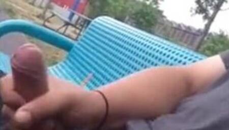 Public Masturbation Caught on Tape