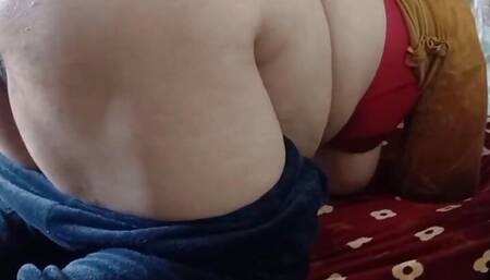 Step Mother in Law Anal Hardcore Fucking After Pressing Big Boobs by Son in Law in Doggy Style, Beautiful Roleplay of Saasu Aur