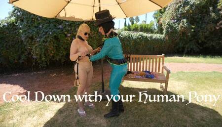 A Day with Beauty - Clip 3 - in 4K - Ponygirl - Lesdom - Leather - Latex - BDSM - Cart Pull