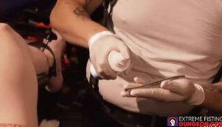 Jock Axels smooth ass got examined in depth in a rough fisting by handsome Master Ron