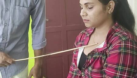 Teacher teaches about opposite sex attraction and how to do sex in practical with his girl student, Teacher and student hot sex