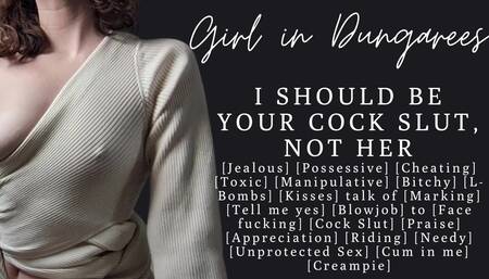 ASMR Fuck me instead, I'll be your perfect cock slut Cheating Blowjob Creampie