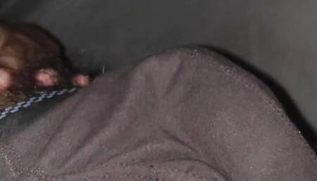 Indian cock flashing at night on bed