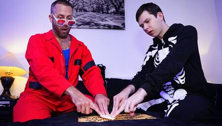 Ouija Fuck My Ass? Step Daddy Comforts Scared Step Son - FamilyDick Halloween Special