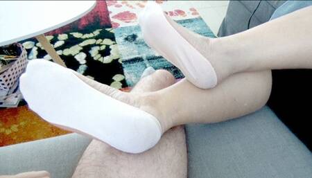 White ped socks, Autumn