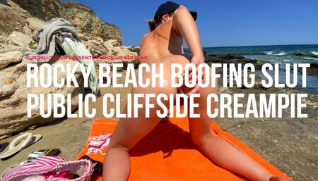Rocky Beach Boofing Slut Public Cliffside Creampie (ES948)