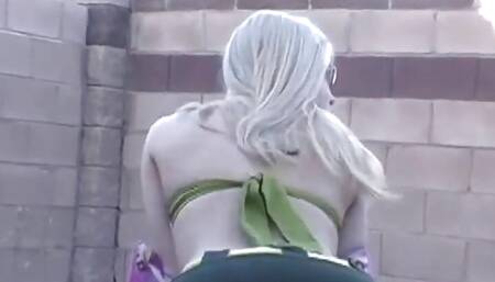 Blonde touches herself in POV solo scene