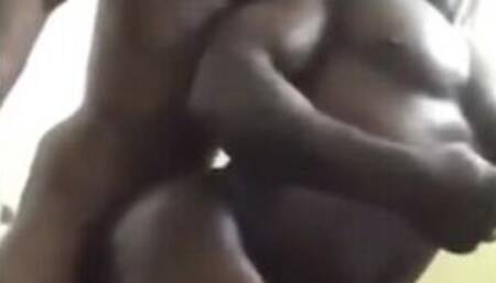 Black Muscle Hunk Barebacks Skinny Amateur