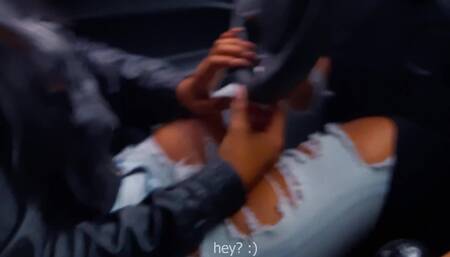 We fucked in the car like crazy and as a thank you for fixing his car ????