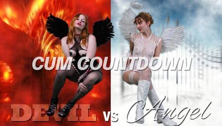 Devil Delilah Cass vs Angel Margo Starr - Jerk Off Encouragment and Cum Countdown