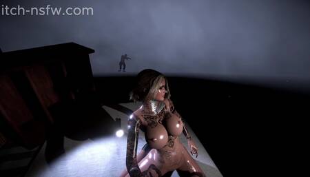 POV Fucking My Cyberpunk 2077 Nurse with My Step Sister and a Stranger