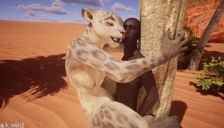 Furry Jaguar Girl badly wants BBC│Lexi x Carl│Wildlife│3D Porn