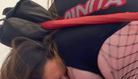 Sqaushed, wedgied and humiliated by giantess ass