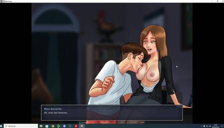 The horny teacher rolled and sat on my dick while I came deeply -SummerTimeSaga