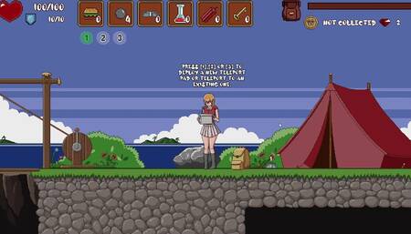 Hailey's Adventure Side Scroller Game Play [Part 01] Mini Sex Game [18+] Porn Game Play