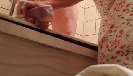 #87 Maid Shaves a Male's Ass