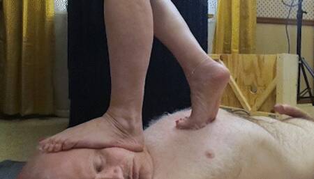 Trampleguy Gets Barefoot Trampled by MsChristina - Mobile Device Version