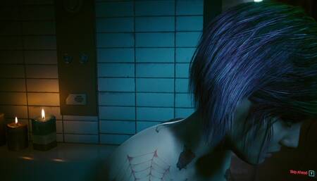 Cyberpunk 2077 Judy Sex Scene - Pyramid Song Sex Scene [18+] Porn Game Play