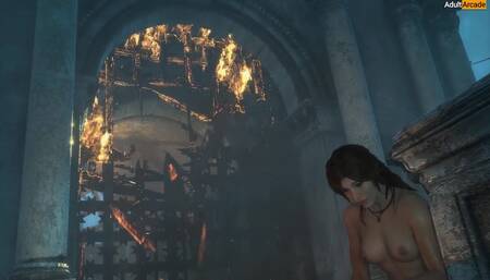 Rise of the Tomb Raider Nude Game Play [Part 25] New 2024 Hot Nude Sexy Lara Nude version-X Mod