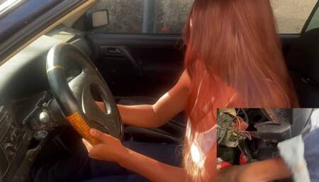 Cranking And FRUSTRATED In Baggy Jeans And Orange Mules