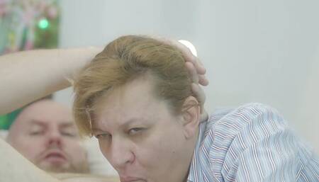 A gentle kiss and a Beautiful Blowjob