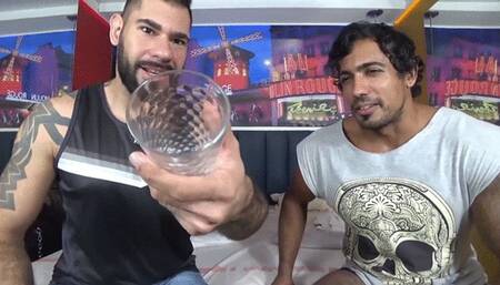 Sever e humiliation with two alphas males with a spit tsunami CLIP 1 - Daniel Santiago and Thalles Jones - Full version in Full HD