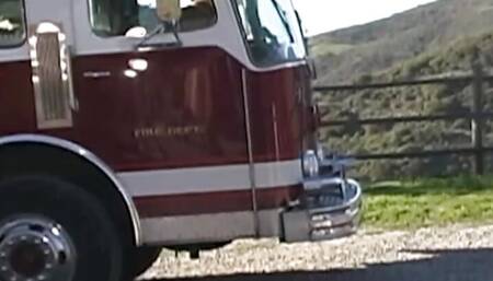 A firefighter came to rescue this amazing girl and fucked her brains out anal style