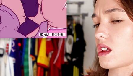 CUTE BRUNETTE MASTURBATES TO LEWDFROGGO