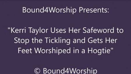 Kerri Taylor Hogtied Topless in Jeans for Foot Worship - WMV