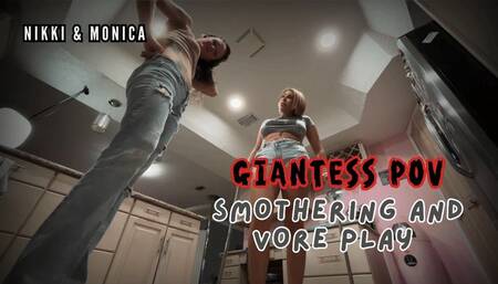 Giantess Seduction and Vore: Nikki and Monica’s Tiny Play (SD 720p WMV)