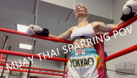 Muay thai sparring POV 1