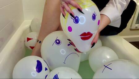 Ballon family vs evil lady