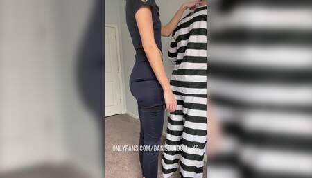 Role play Cop Pegging Daniella Dom