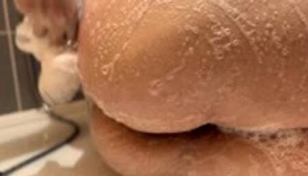 Wash and play with my soapy pussy - POV shower fun