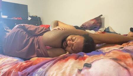 Naughty boy gets the legs