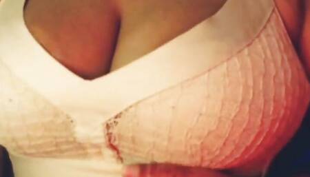 Hot Girl Bra Opening Big Boobs Show.