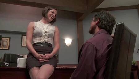 Bobbi Starr an uninhibited woman with brunette hair gets her