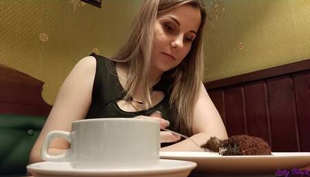 Remote Vibrator in Public Place - Letty Black